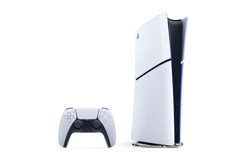 Playstation 5 Digital Slim Sølvfarvet