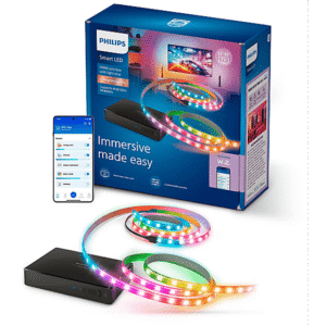 Philips Hue Play Gradient Lightstrip 55–65 tommer + Hue Play HDMI Sync Box 2.1 - Sort LED bånd