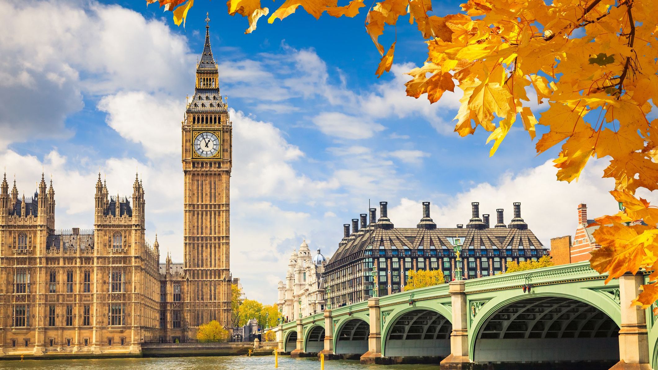 Big Ben, London in the fall