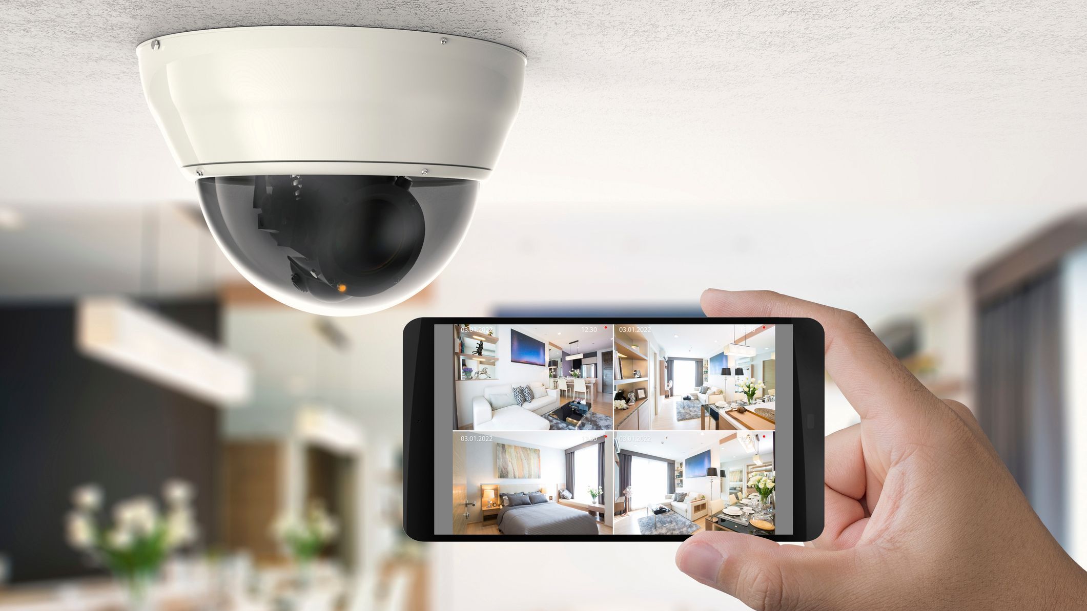 Mobile connect with security camera