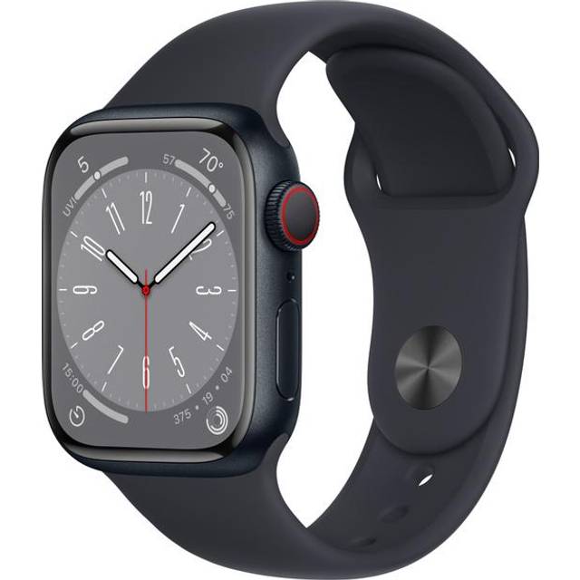 Apple Watch Series 8, Aluminum, 41mm, GPS + Cellular, Sport Band