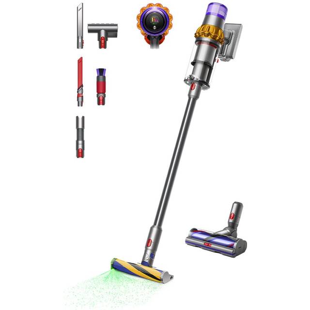 Dyson V15 Detect Absolute Ledningsfri Støvsuger Detaljerengøringssæt – Grå