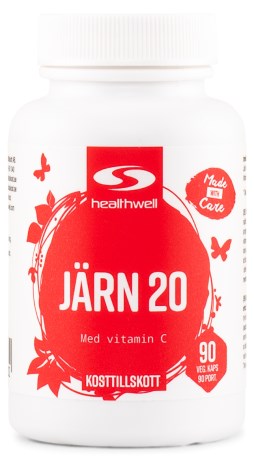Healthwell Jern 20, 90 kapsler