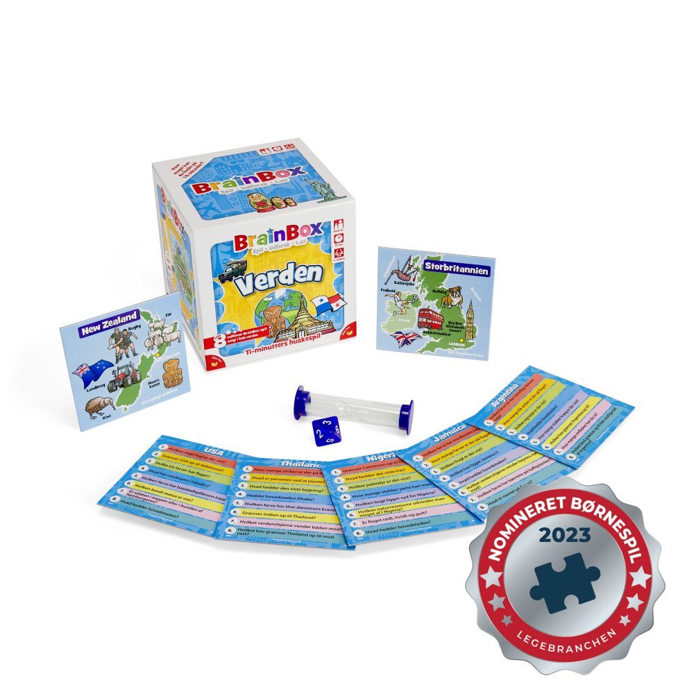 Brainbox Verden børne-quizspil - Fra 8 år