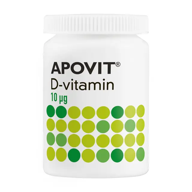Apovit D3-vitamin 10 µg, 300 tabletter